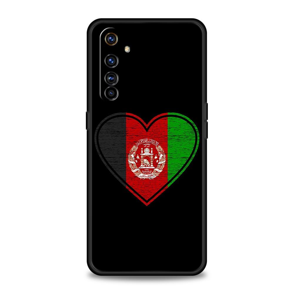 Флаг Афганистана для Realme 11 10 9 8 5G 7 6 GT2 Pro Plus C21 C11 C25 C35, мягкий чехол для Realme GT Neo 2 3 3T, чехол для телефона