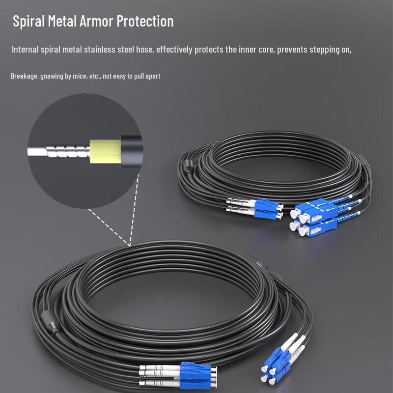 Hainai Telecom-Grade TPU Armored Outdoor Field Fiber Optic Patch Cable