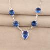 Танзанит Драгоценный Камень 925 Стерлинговое Серебро Ручной Работы Ювелирные Изделия Женский Свадебный Кулон 16-18" RN-3-8
