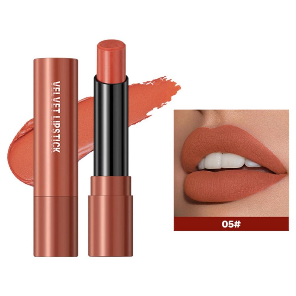 Velvet Lipstick Matte Texture Smooth and Soft Lip Long-lasting Lipstick