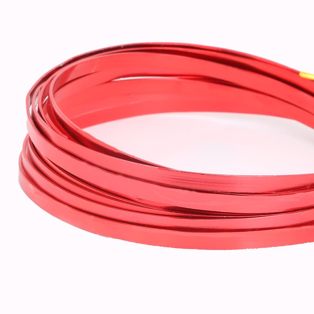 3 метра/лот, плоская алюминиевая проволока 5 мм x 1 мм для DIY ювелирных изделий, резьба для изготовления ремесел