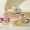 Cute Cartoon Cute Pet Doodle Animal Mug Office High Value Water Cup Mobile Phone Stand Student Ceramic Cup