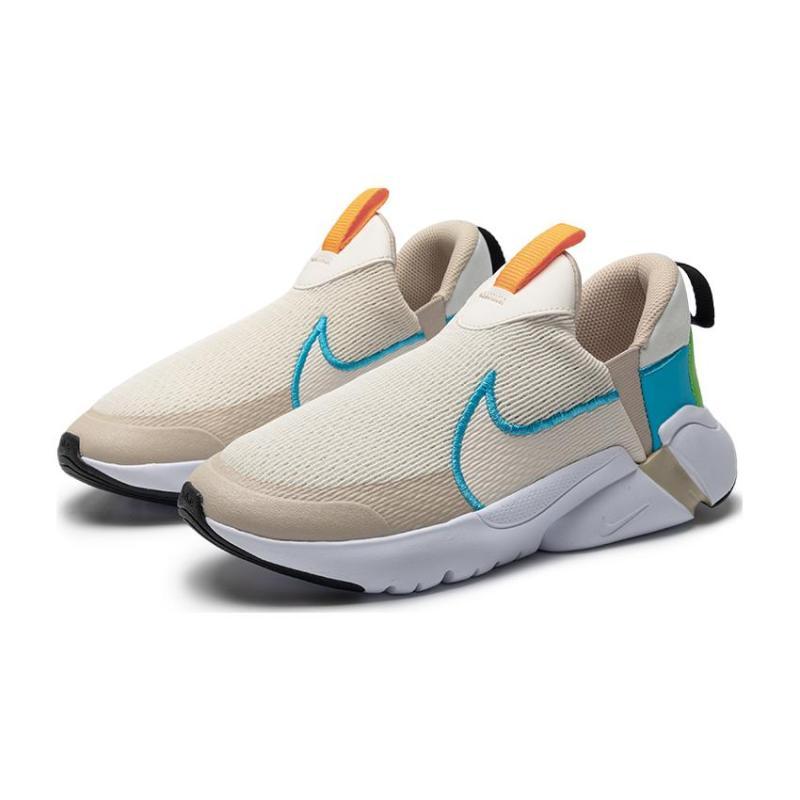 Nike Дышащие кроссовки Flex Plus с амортизацией, низкие, повседневные, бежево-синие, детские кроссовки FN8908-141