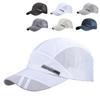 Mens Summer Outdoor Sport Breathable Baseball Cap Running Visor Cap Cool Quick Dry Mesh Hat Casual Golf Caps Sun Protection Trucker Hats Beach Hat