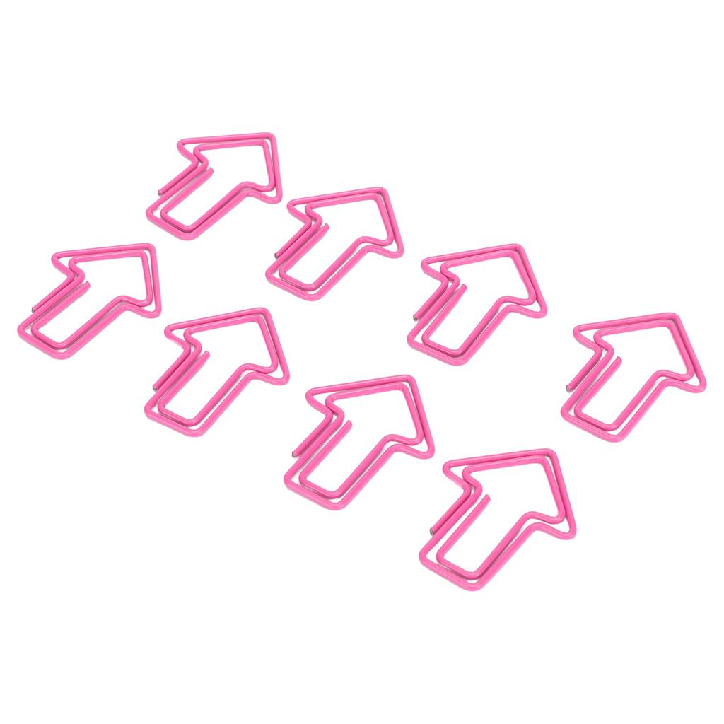 100 шт. скрепок для бумаги, симпатичная уникальная форма, процесс гальванизации, легкая портативная металлическая скрепка для бумаги