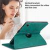Coque + Verre Trempé pour iPad Air 4/5e Génération 10,9" - Etui Antichoc Rotatif Synthécuir Vert