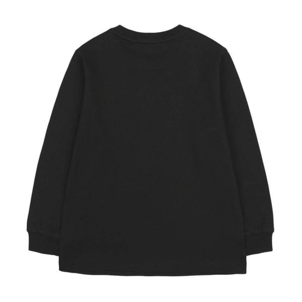 [Hedges Kids] Футболка Hedges R Neck Basic с длинным рукавом huf11tR01m Bk 