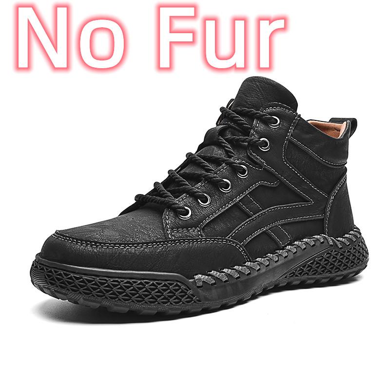 Men Leather Fashion Low Top Hiking Shoes 2024 Male Lace-Up Comfortable Sale Winter Boots Classic Luxury Brand Outdoor Ankle Boot