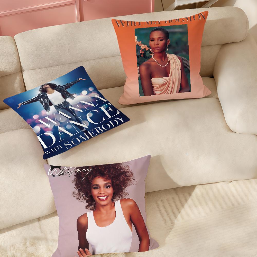 Singer Wwhitney Houston Pillow Case Suitable For Bedrooms Living Rooms Cars Home Decoration