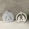 Silicone Mould Rings Sweet Home Hanging Pendant Mould Ornament Mould Cloud House Molds Craft Supplies Home Decorations