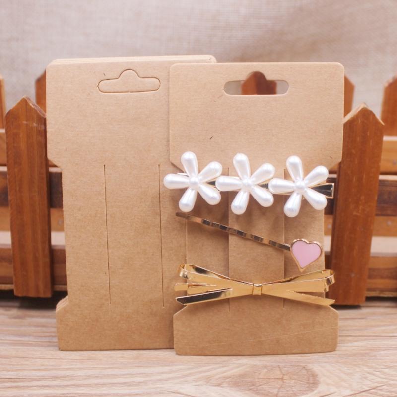 50 шт. 11,5x6,5 см квадратная белая/коричневая карточка для волос мешочек для украшений карточка для волос черная чистая бумага карточка для волос или карточка для демонстрации украшений