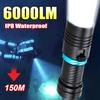 6000LM Ultra Bright Diving Flashlight L2 LED Spotlight Scuba Diving Lamp 150M 26650 Waterproof IPX8 Lantern Camping Fishing Torch