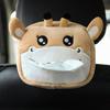 Cute Cartoon Car Tissue Box Holder Animals Napkin Paper Car Portable Box Bracket Multi-function Decoration Animal Accessori V3S3