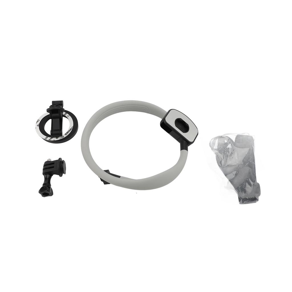 Magnetic Neck Mount for Phones Silicone Anti Shake Vlog POV Phone Neck Holder Chest Stand Strap for Video Recording Gray