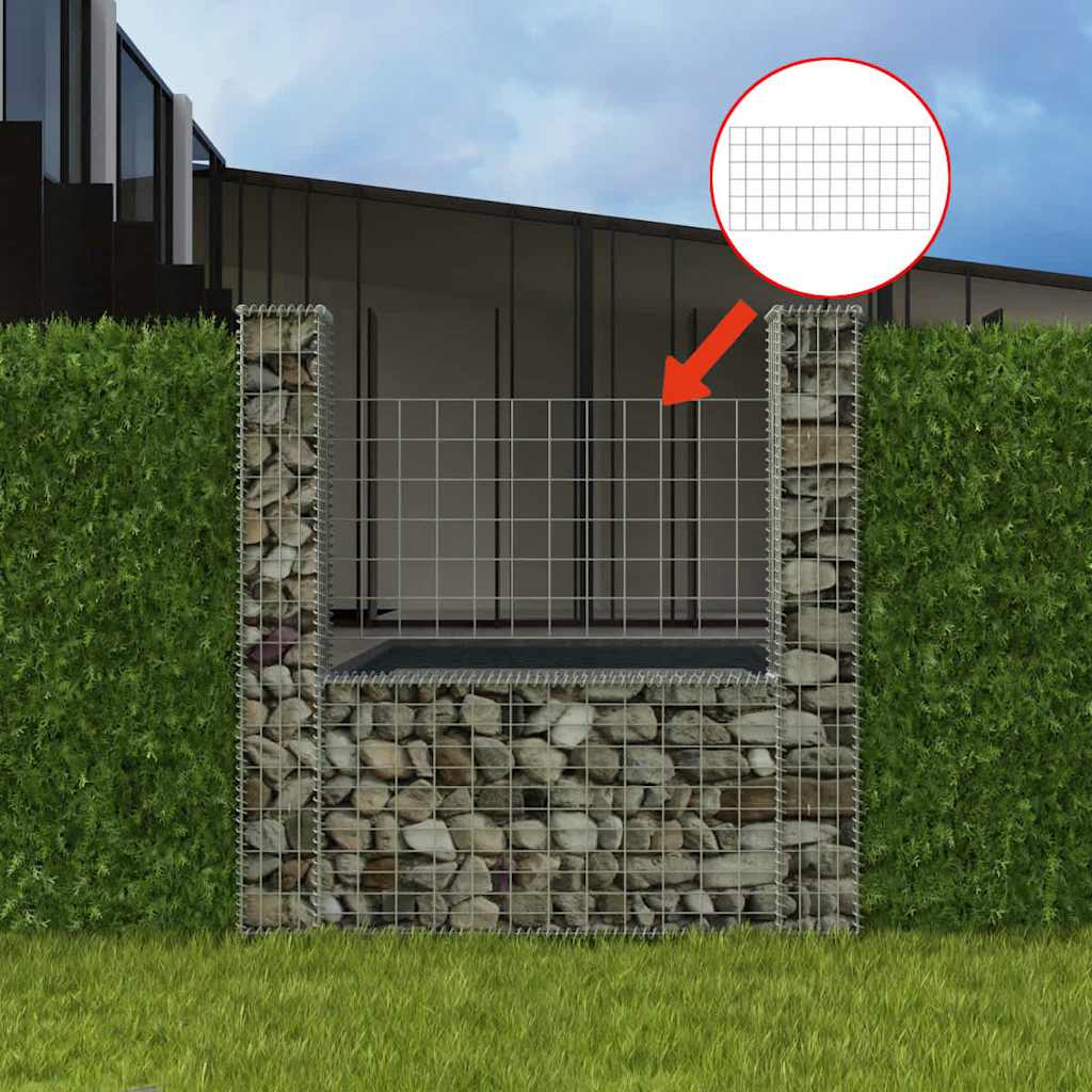 U Shaped Gabion Basket Steel 160 * 20 * 150 cm