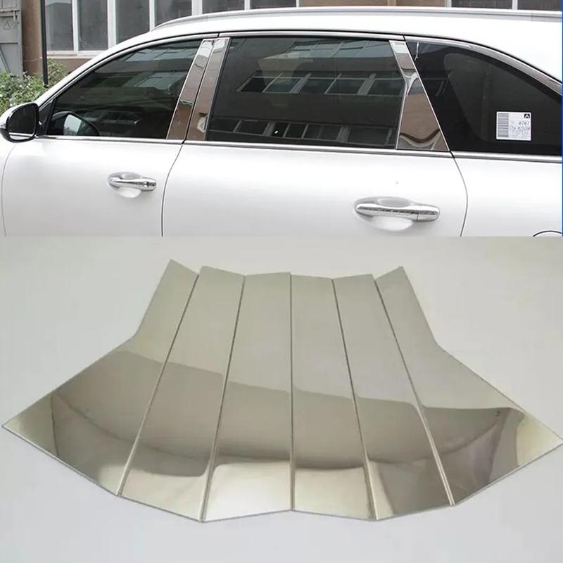 Для Kia Sorento 2009- 2013 2014 2015 2016 2017- Накладки на стойки кузова B C, полоски, крышки, нержавеющая сталь, автомобильные аксессуары