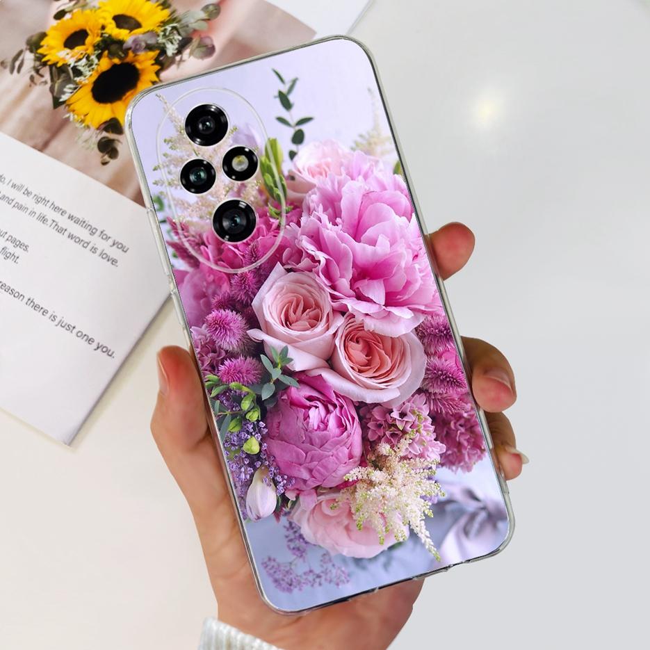Чехол для Honor 200 Pro ELP-AN00 Милый Кот Расписной Чехол Прозрачный Силиконовый Чехол для Телефона Для Honor 200 Lite Honor200 Pro Мягкий ТПУ Fundas