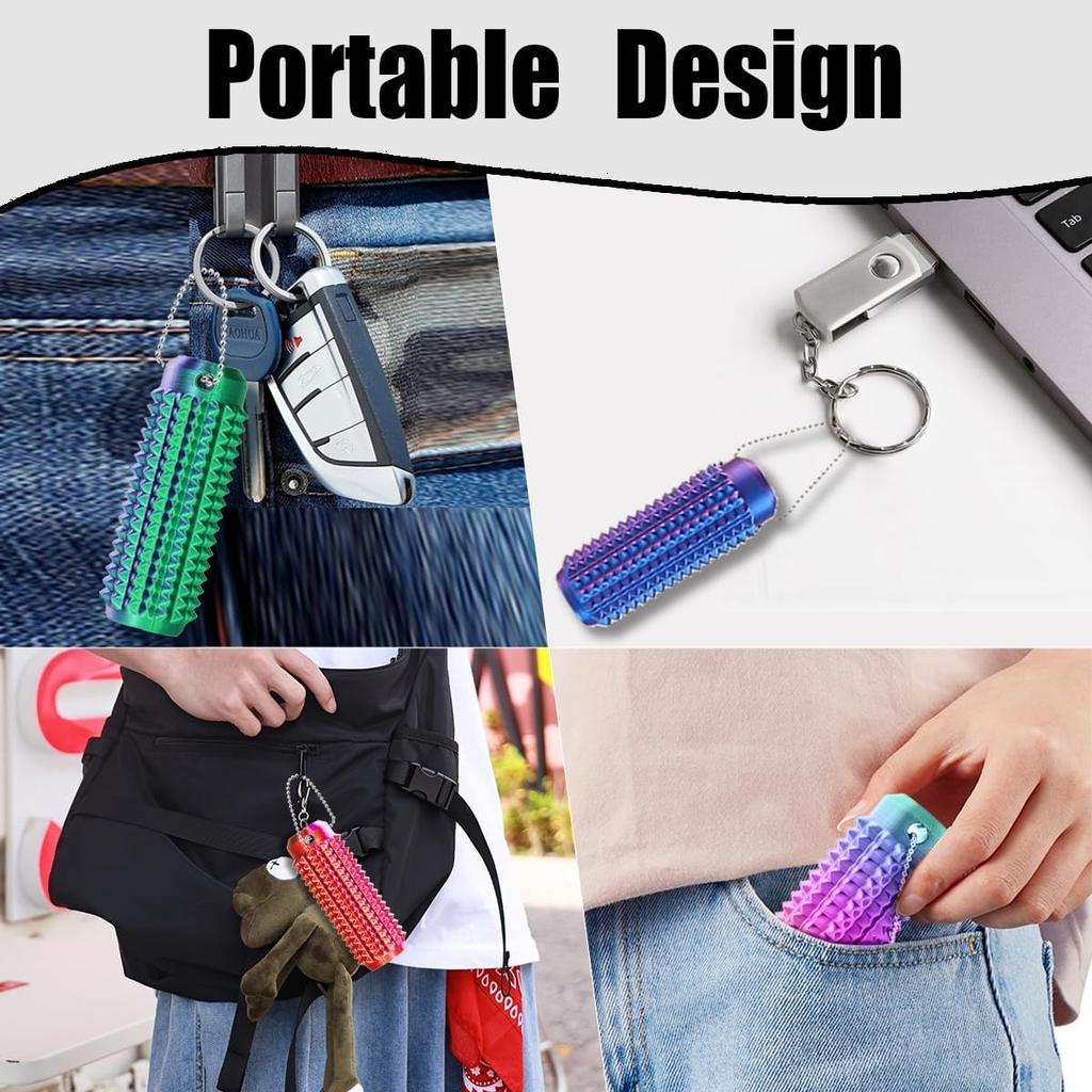 Стимулирующие боль Игрушки-антистресс Ролик для взрослых Колючая брелок-игрушка для тревожности Сенсорные игрушки Оригинальные подарки для друзей