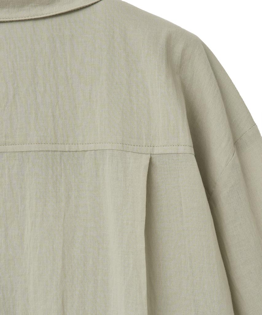 NOIRER FOR WOMAN Pale Scarf Loose Fit Shirt (Pale Mint)