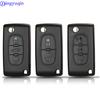 Jingyuqin Car Key Case Shell For Peugeot 307 407 308 607 For Citroen C2 C3 C4 C5 C6 C8 XSARA PICA CE523 HU83 CE536 VA2