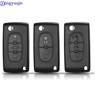 Чехол для автомобильного ключа jingyuqin для Peugeot 307 407 308 607 для Citroen C2 C3 C4 C5 C6 C8 XSARA PICA CE523 HU83 CE536 VA2