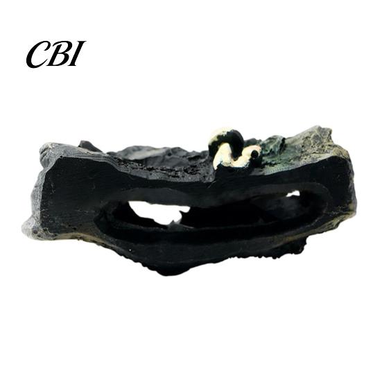 Resin Fish Cave Decaying Trunk Aquarium Hideout, Betta Shelter with Multiple Holes And Tank Caves, Decorative Log Hide for Shrimp Corydoras Hideout