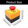 Emergency Stop Push Button Switch Single Hole Compact Lightweight Elevator Mount Replace Parts