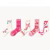5 пар женских весенних и летних носков Sweat Tide Love In The Tube Cotton Socks