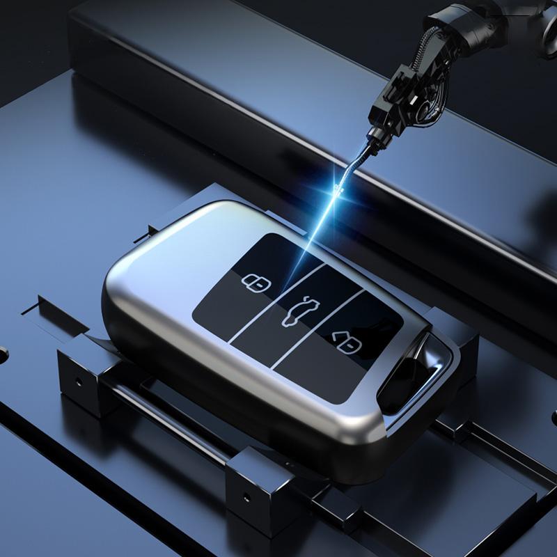 High-quality Car Key Case Cover For Volkswagen VW Tiguan MK2 Magotan Passat B8 CC For Skoda Superb A7 Keychain Accessories