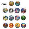 Home Decor Puzzle Gift Acrylic Suncatcher, Colorful Window Hanging, 7.48 Inch Sun Catcher Stained Glass Decoration Ornament, Ideal for Gifting