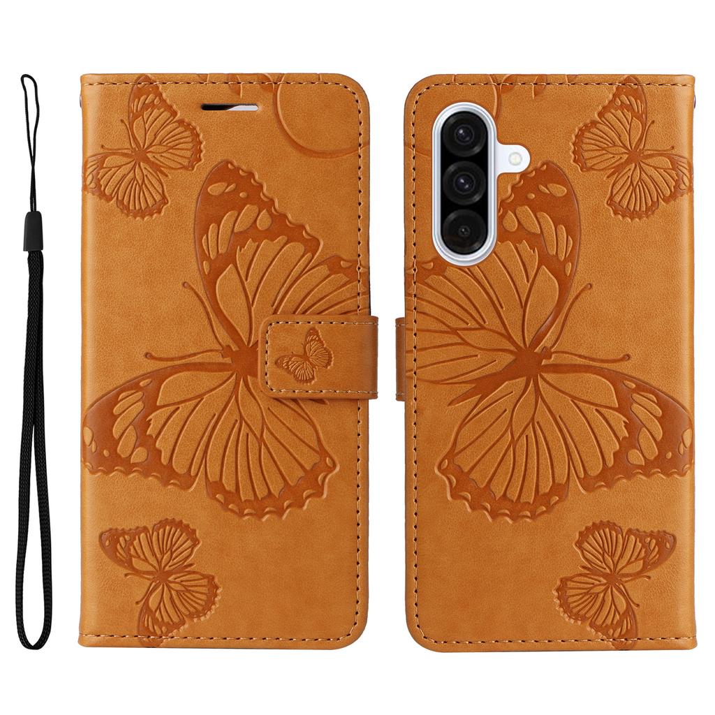 Чехол-кошелек для Samsung Galaxy A36 5G, кожаный чехол для телефона с цветочным и бабочковым принтом, подставка