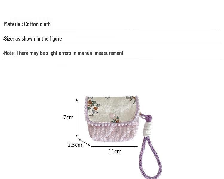 5223 Floral Cotton Camera Bag - Shockproof, Anti-collision, Portable, Compact, Travel-Friendly Storage