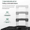 HANDUNYOU Durable Aluminum Frame Luggage with USB & Cup Holder