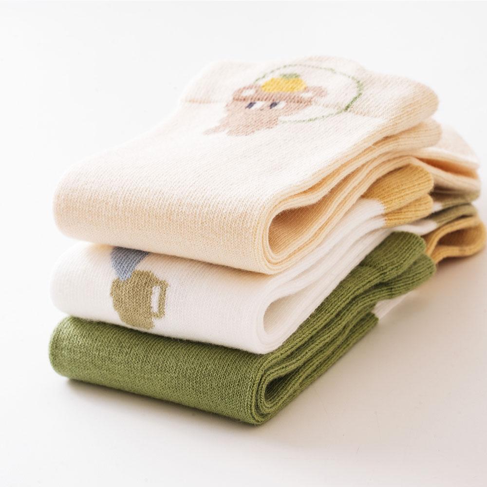 3 пары/лот детские гольфы, хлопковые милые длинные носки с героями мультфильмов для маленьких девочек и мальчиков, высокие гольфы для новорожденных, От 0 до 3 лет