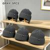 Cycling Ear Protection Winter Warmth Hat for Men Plush Knitted Hat Peaked Cap Fashion Fur Lined Hooded Hats Outdoor Earmuff