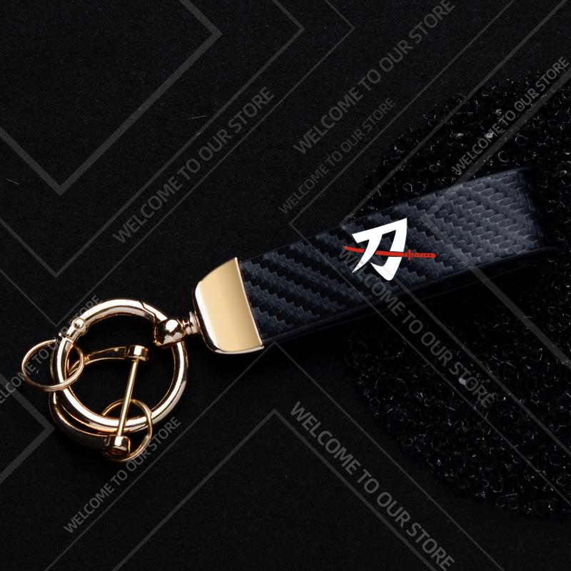 1PCS Motorcycle Keychain For Suzuki Katana GSX 400 600 650 750 1000 F Logo Widget Ornaments Metal Carbon Fiber Leather Key Chain