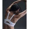 Nike Мягкий регулируемый спортивный бюстгальтер, однотонный, дышащий, с двумя бретелями, женское нижнее белье, белый FD1069-100