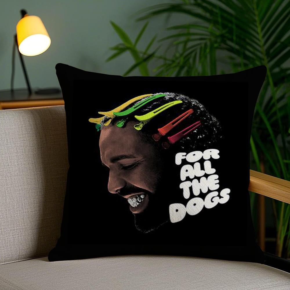 D-Drake For All The Dogs Наволочка Мягкий Короткий Плюш Двусторонний Принт Домашний Декор Машинная Стирка Чехол для Подушки Подарок