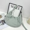 Trendy Nylon Dumpling Bag Horn Yoga Bag Women's Commuter Simple Shoulder Bag Messenger Bag Moon Bud Bag