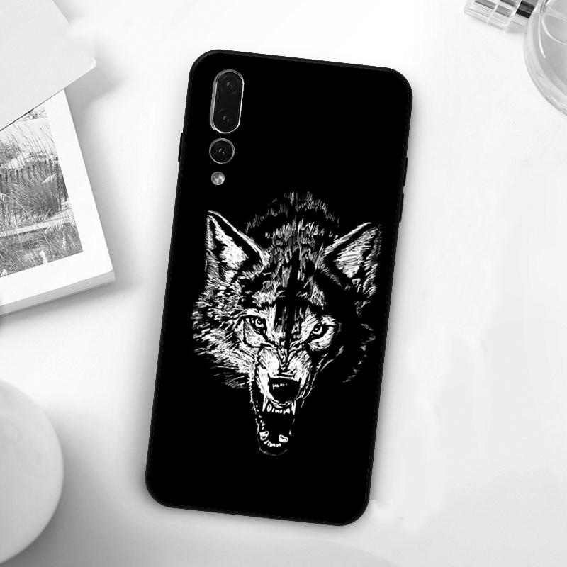 Чехол «Злой Волк» для Huawei Nova Y60 Y70 Y90 Y72 Y73 Y61 Y91 7i 8i 11i 12i 12s 9 10 SE P20 P30 P40 Lite
