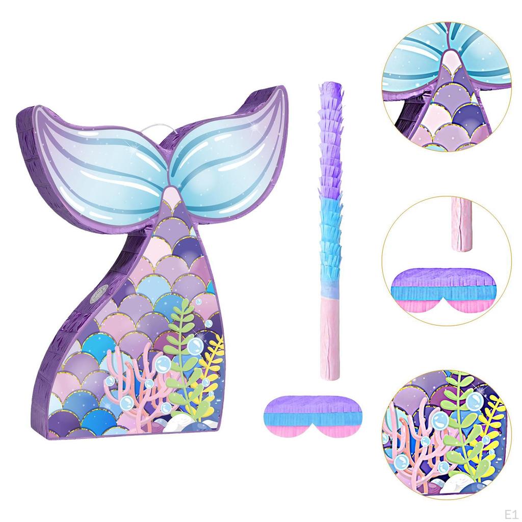 Пиньята Русалка Принадлежности для Дня Рождения Конфетти Бумага Домашний Декор Игровой Реквизит Пиньята для Праздника