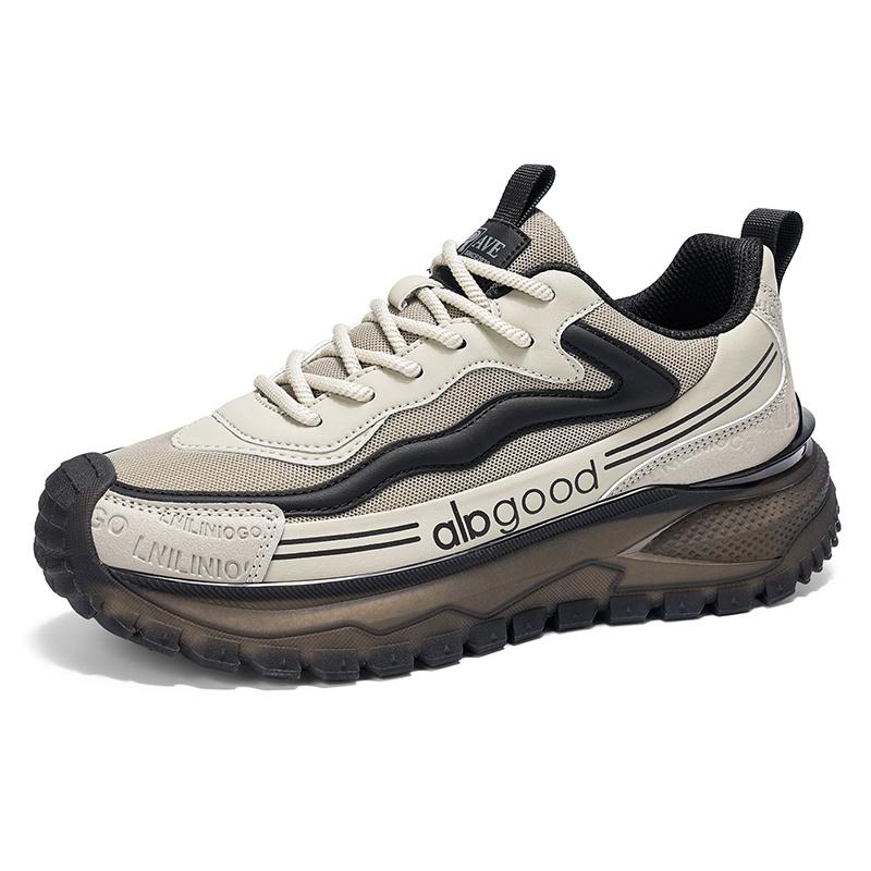 Men Casual Sneakers Breathable Lace Up Walking Shoes Lightweight Street Sports Shoes Outdoor Daily Comfortable Footwear Casual
