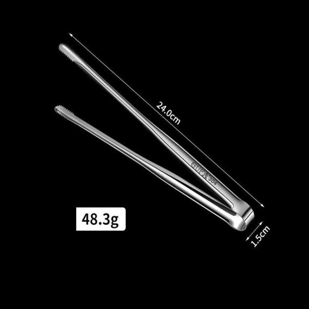 1Pcs 7/9/12Inch Food Clip 304 Stainless Steel BBQ Steak Clip New Grill Tongs  Cooking Utensils