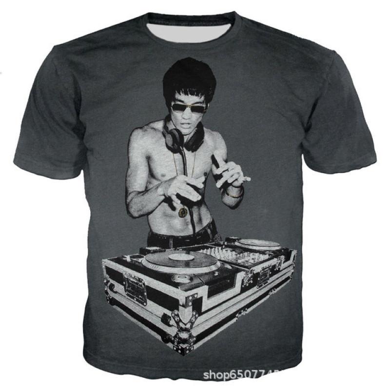 Summer Fashion Kung Fu Series 3D Printed Men's Casual O-Neck Short-Sleeved T-shirt Sportswear Cool Streetwear Oversized Tops