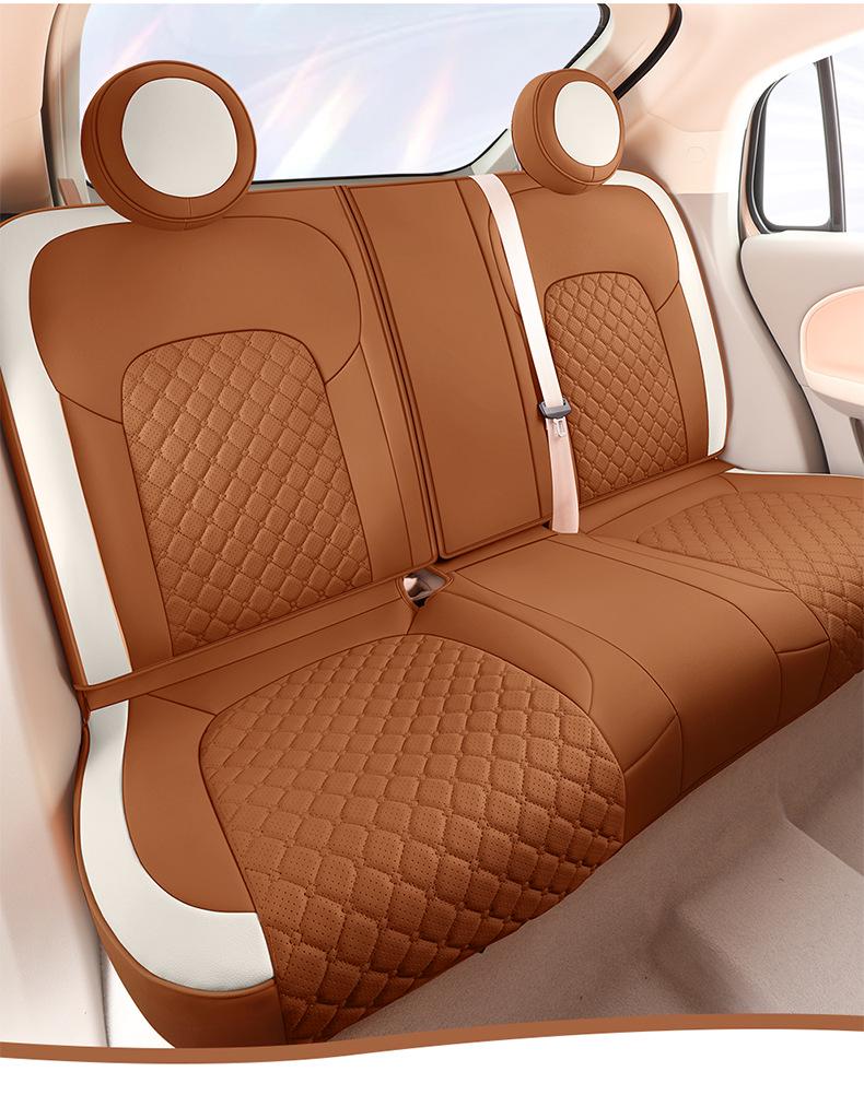 ORA Ballet Cat Cartoon Seat Cushion: All-Season, Full-Wrap Car Seat Cover In Special Leather.