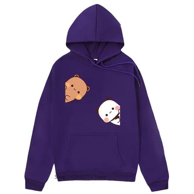 Толстовки Bubu Dudu, парные топы, мультяшный медведь-панда, толстовка для женщин, кавайная одежда, корейский свитер Harajuku, весна, Sudadera
