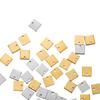 20-50pcs/lot Stainless Steel Square Pendants Charms Handmake For DIY Bracelet Necklace Jewelry Making Supplies Accessories
