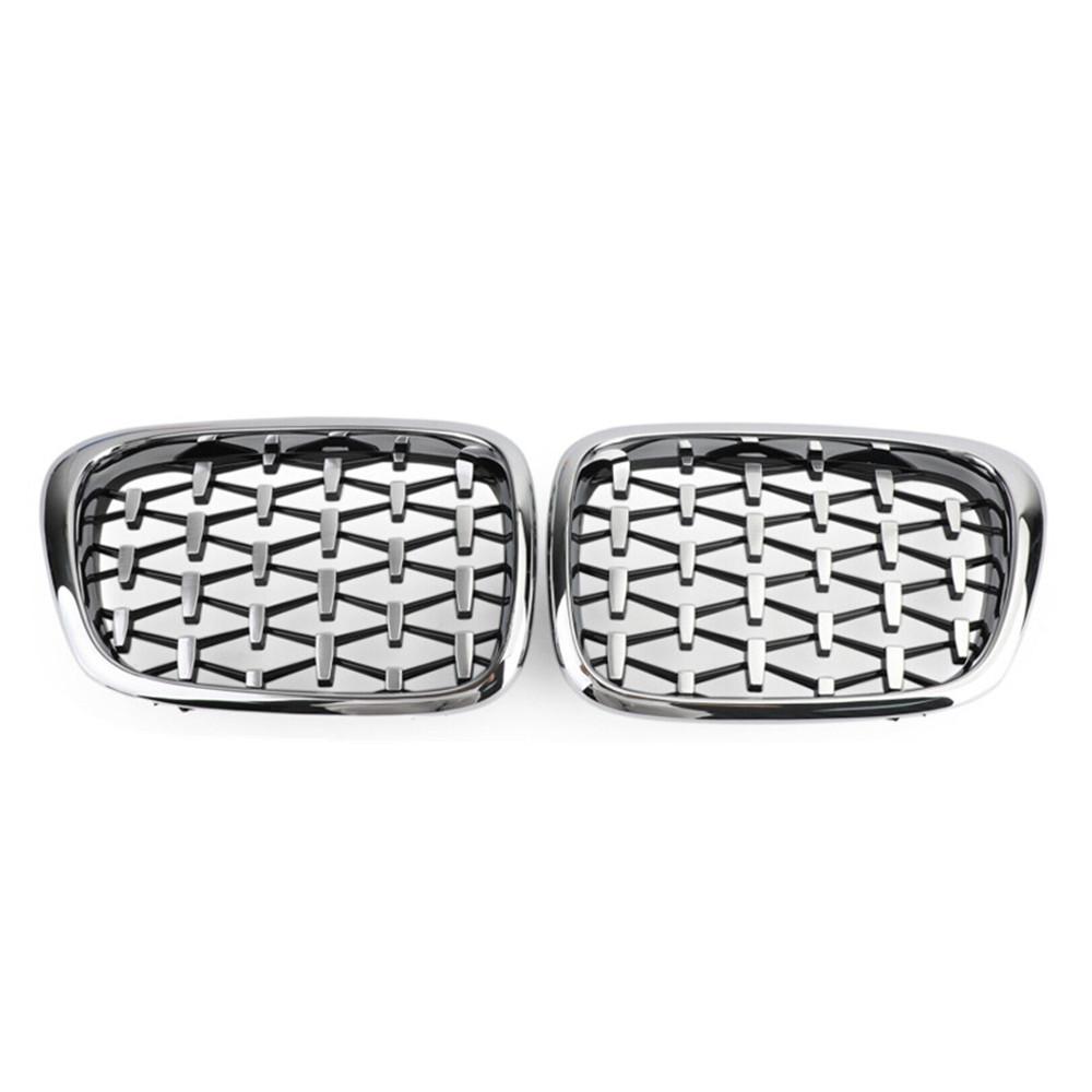 For BMW 5 Series E39 1999-2003 Single/Double/Diamond Style Front Bumper Racing Grille Kidney Mesh Grill Car Replacement