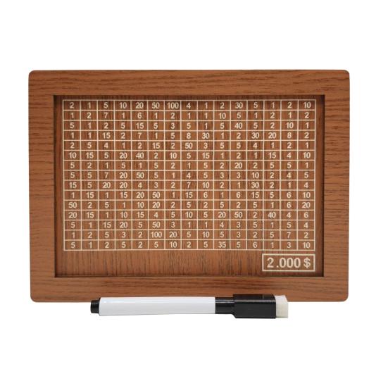 Деревянная копилка со счетчиком-маркером, винтажная копилка с целевыми номерами для монет, контейнер для наличных денег, коробка для задач по экономии денег