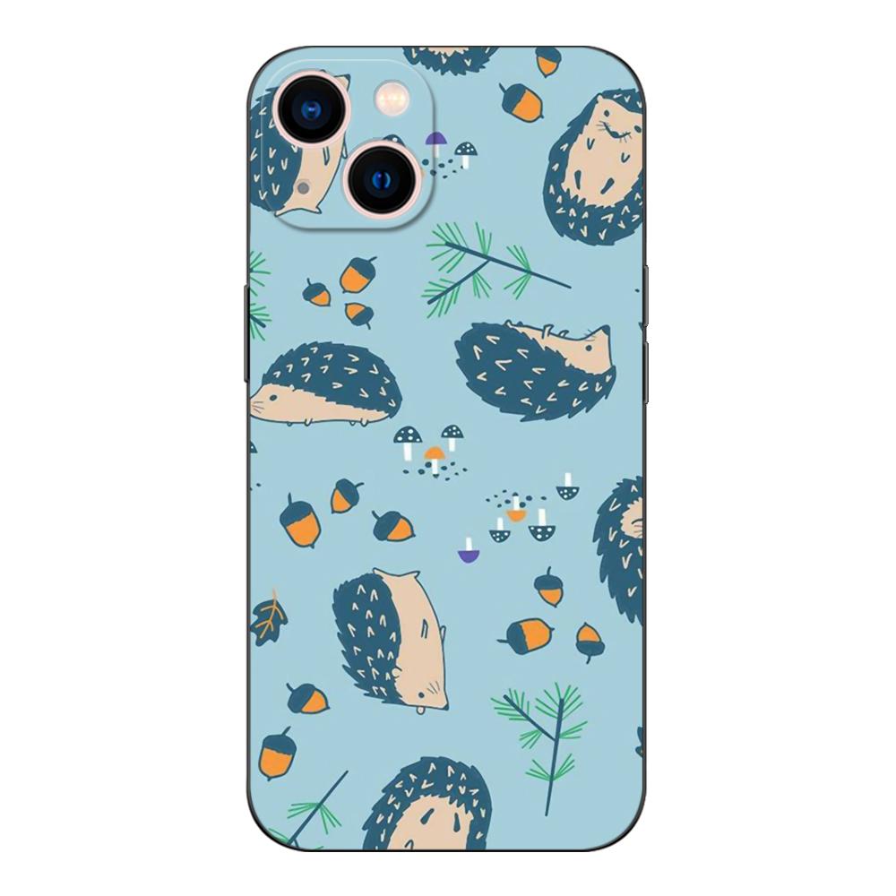 Black Tpu Case For Vivo Y52 Y70 Y70s Y70T Y71 Y71A Y72 Y73S Y75 Y76 Y75 Y81 5G 2020 Hedgehog